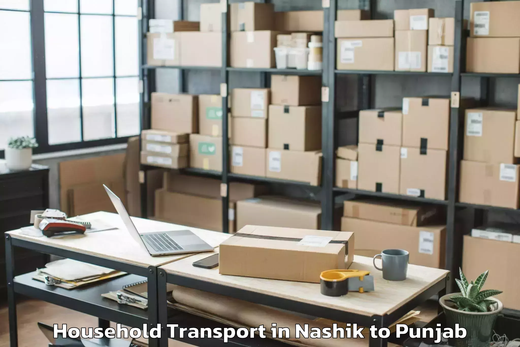 Trusted Nashik to Chandigarh Airport Ixc Household Transport